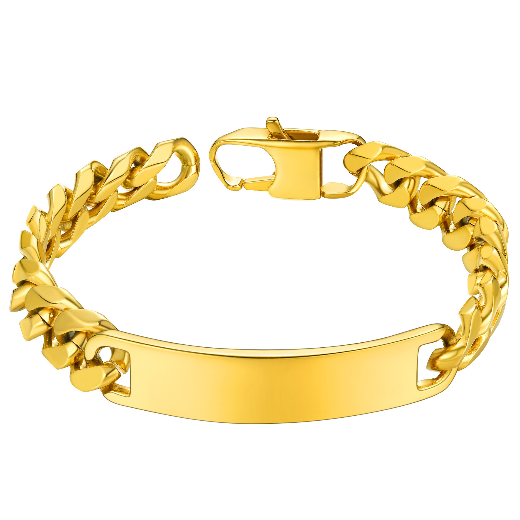Cuban Curb ID Bracelet for Men