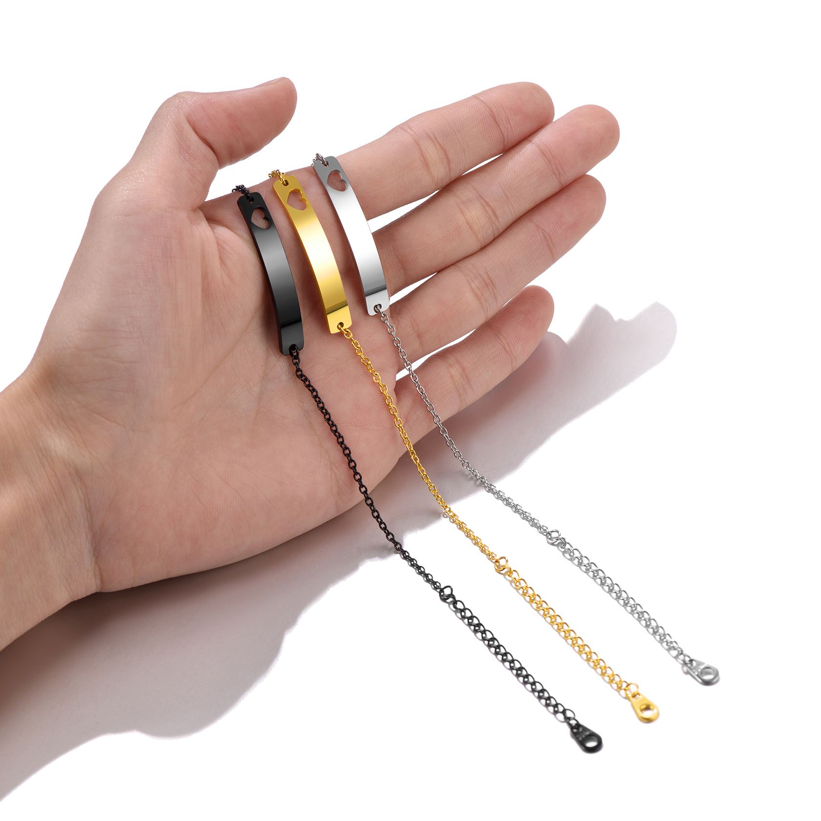 Personalized ID Bar Link Bracelet