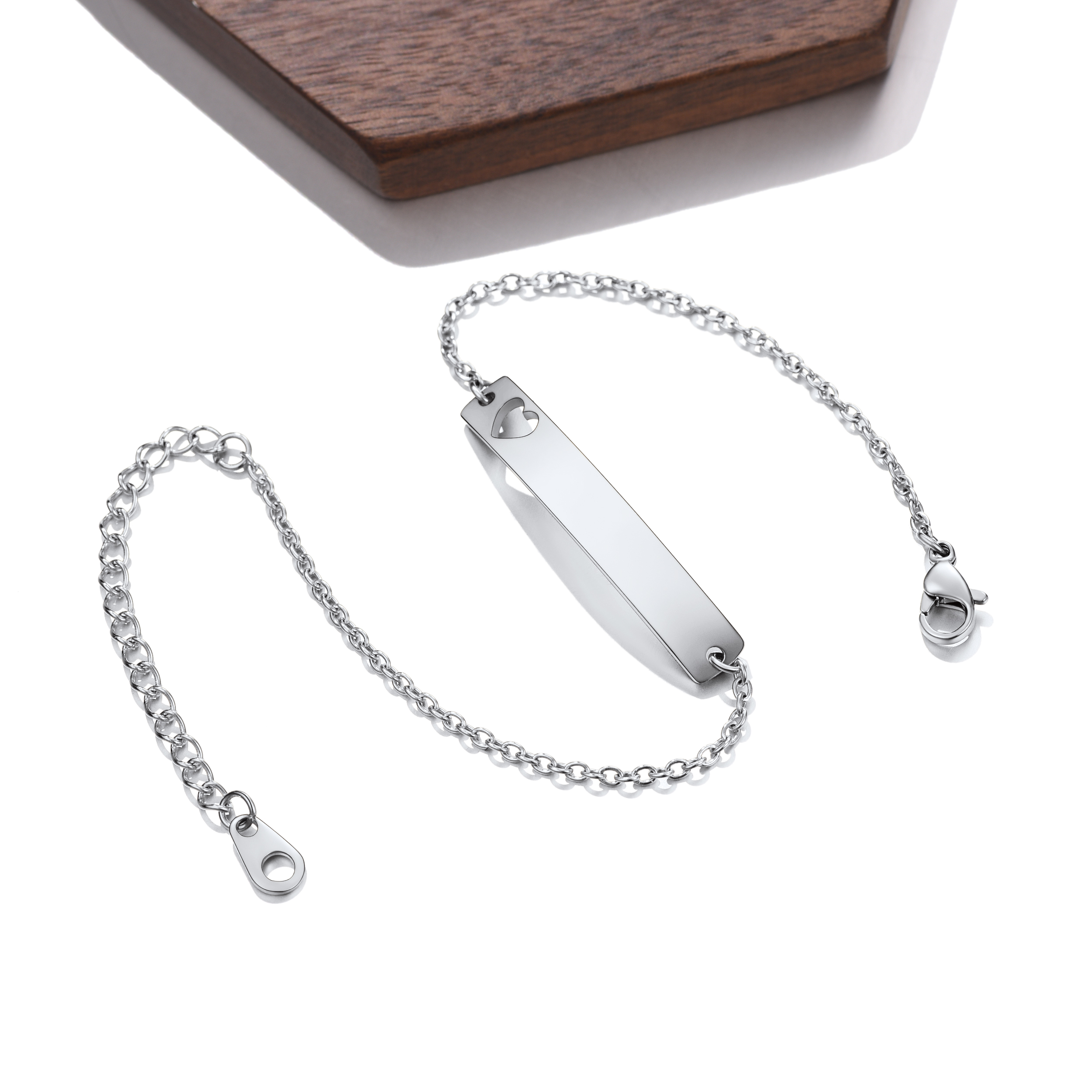 Personalized ID Bar Link Bracelet