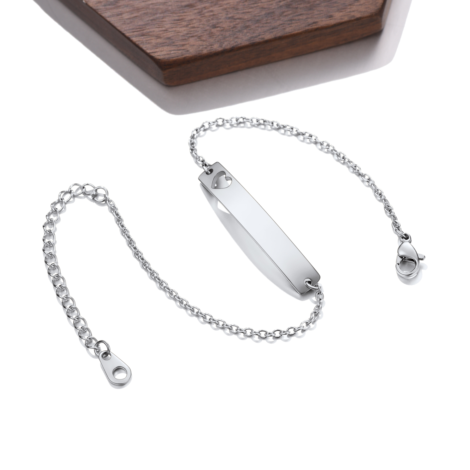 Personalized ID Bar Link Bracelet