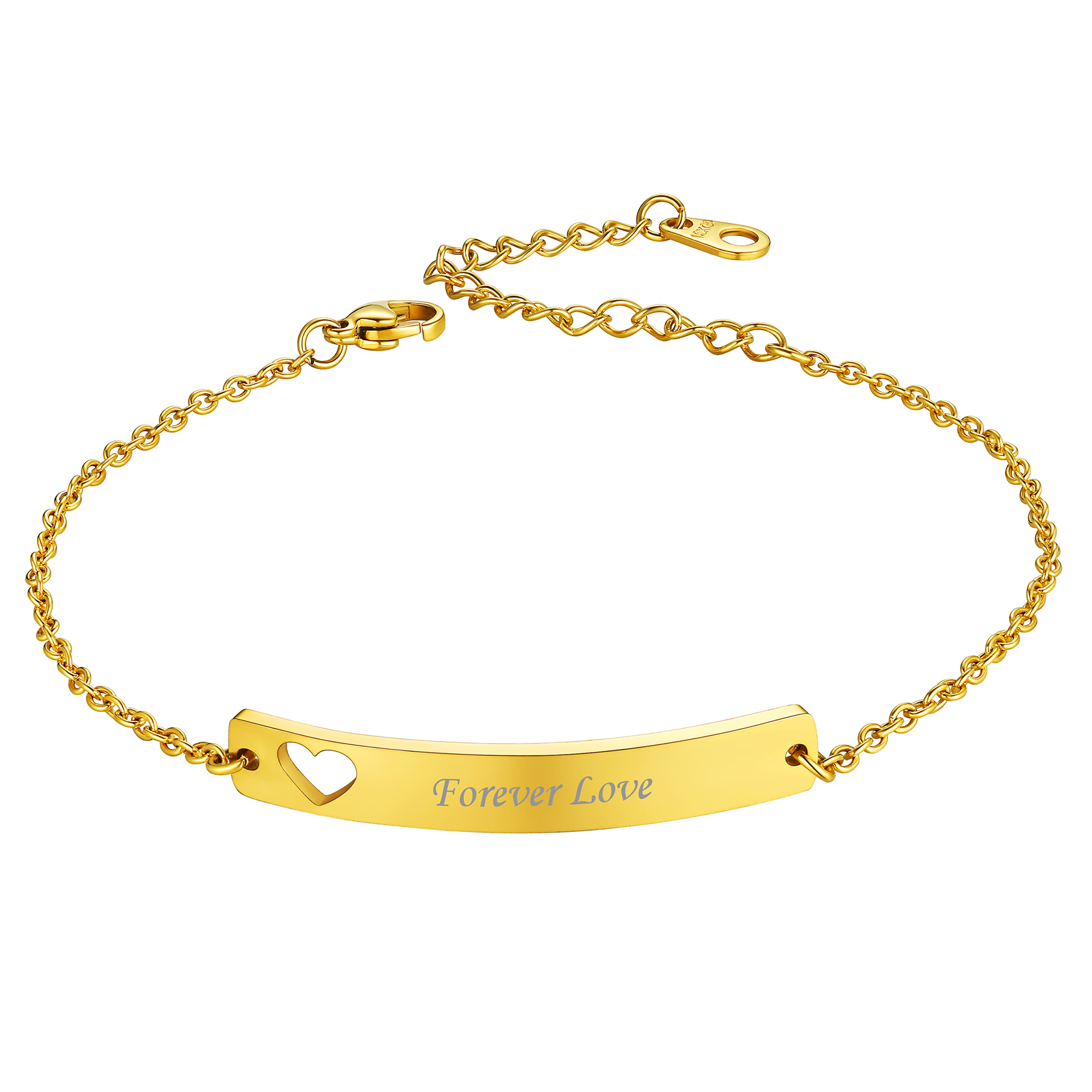 Personalized ID Bar Link Bracelet