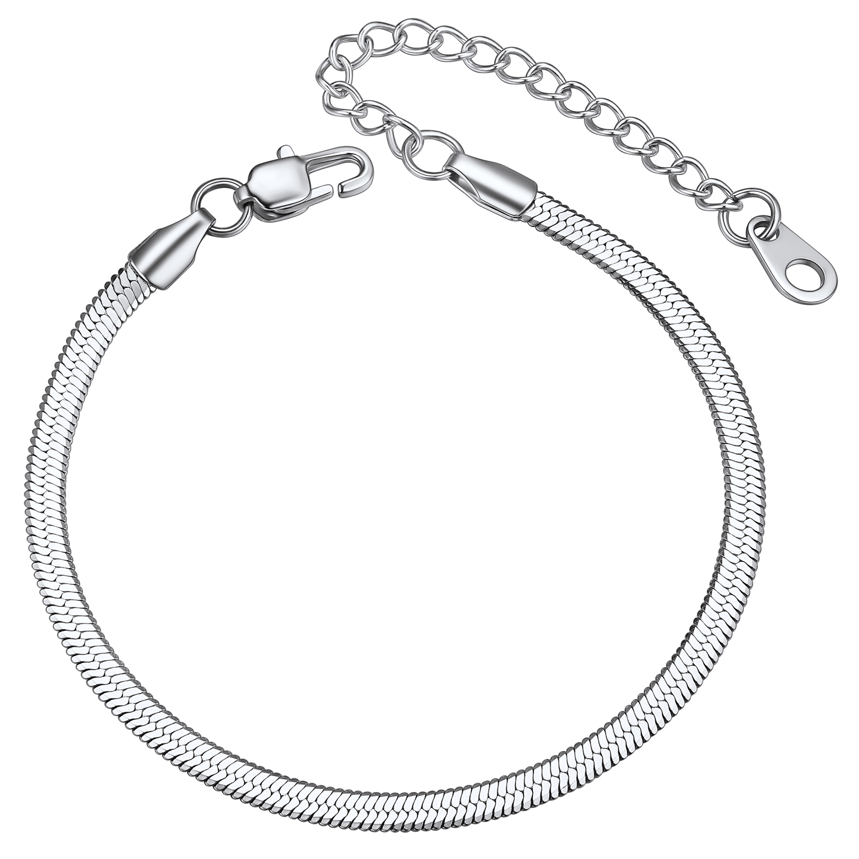 3mm Stainless Steel blade chain bracelet