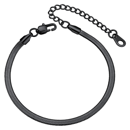 3mm Stainless Steel blade chain bracelet