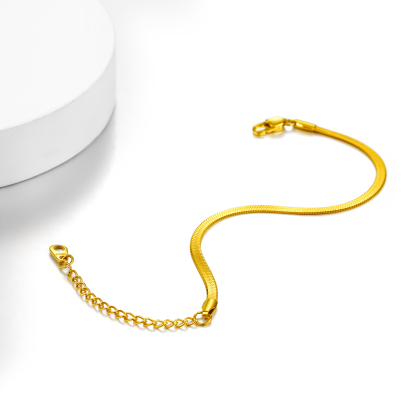 3mm Stainless Steel blade chain bracelet