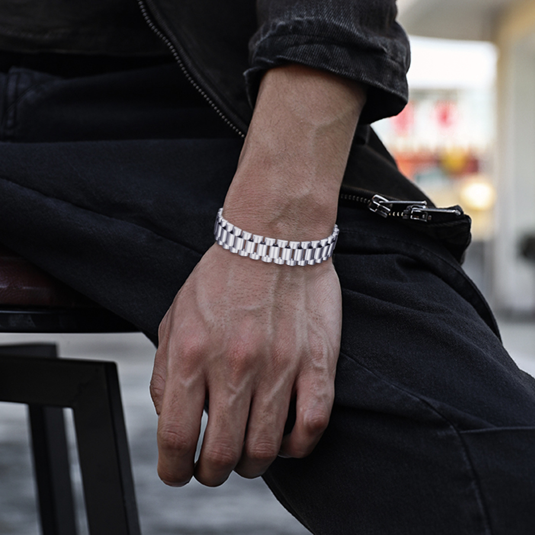Men's Link Wristband Bracelets