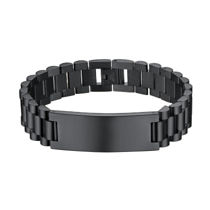 Chunky Bracelet Stainless Steel Gold/Black