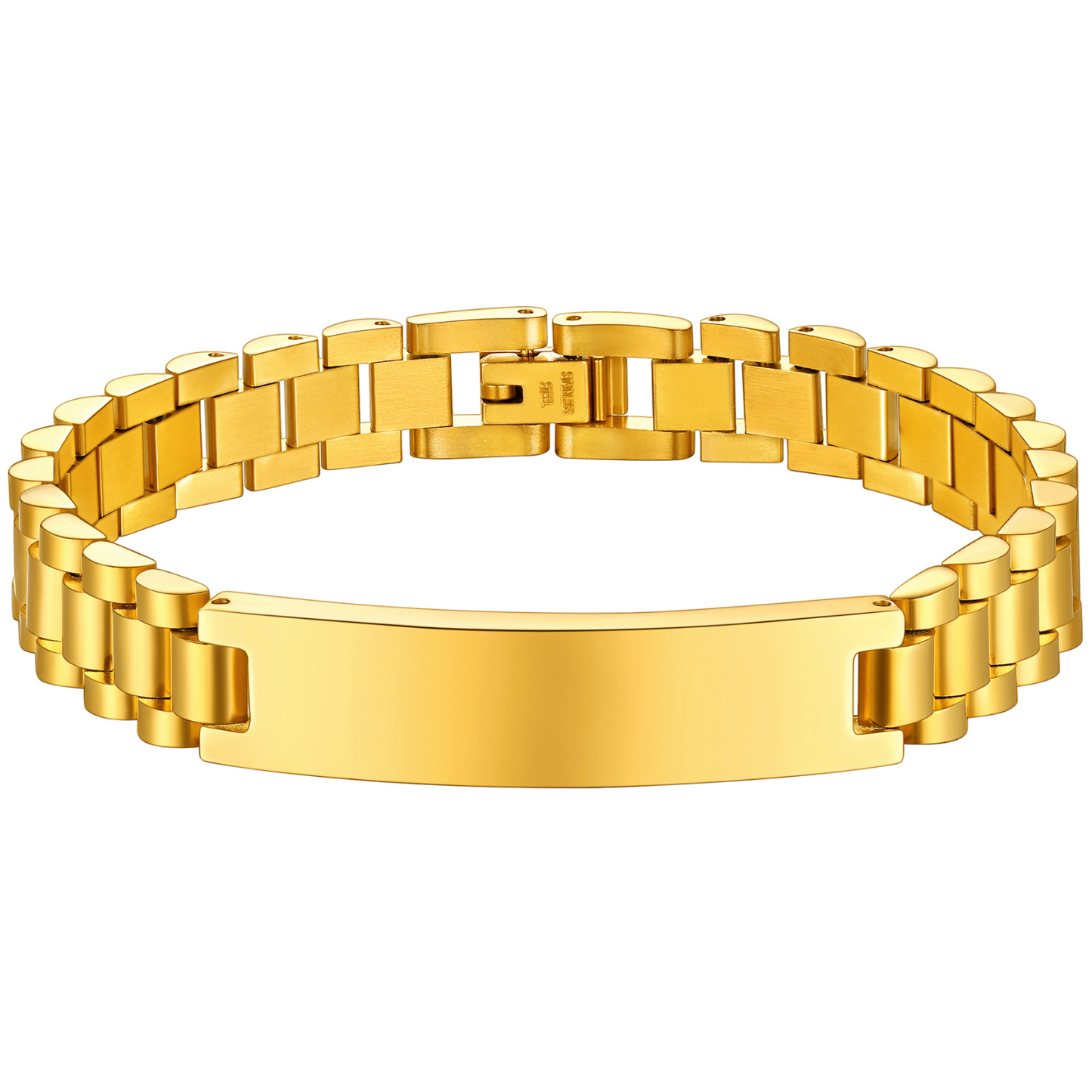 Chunky Bracelet Stainless Steel Gold/Black