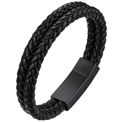 Rope Leather Bracelet for Men Women