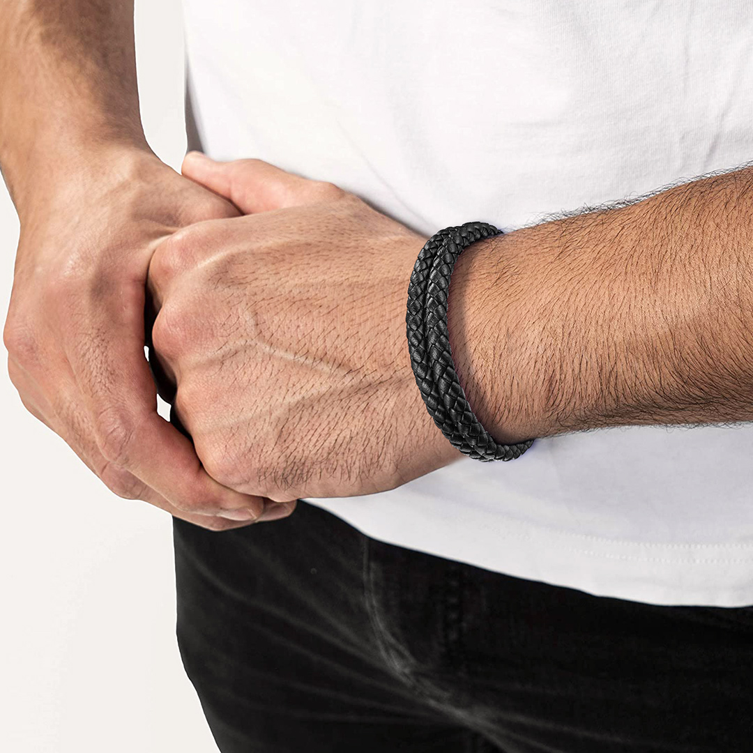 Rope Leather Bracelet for Men Women