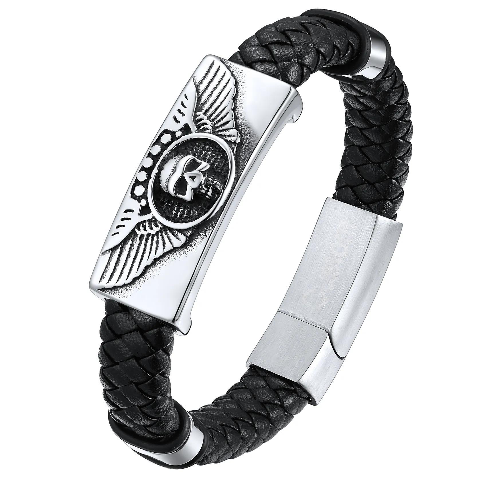 Genuine Leather Braided Viking Bracelets