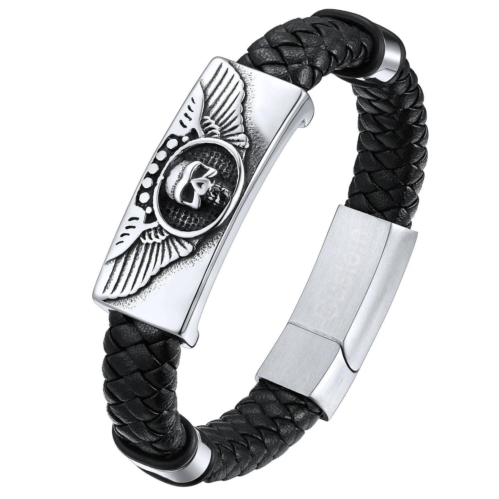 Genuine Leather Braided Viking Bracelets