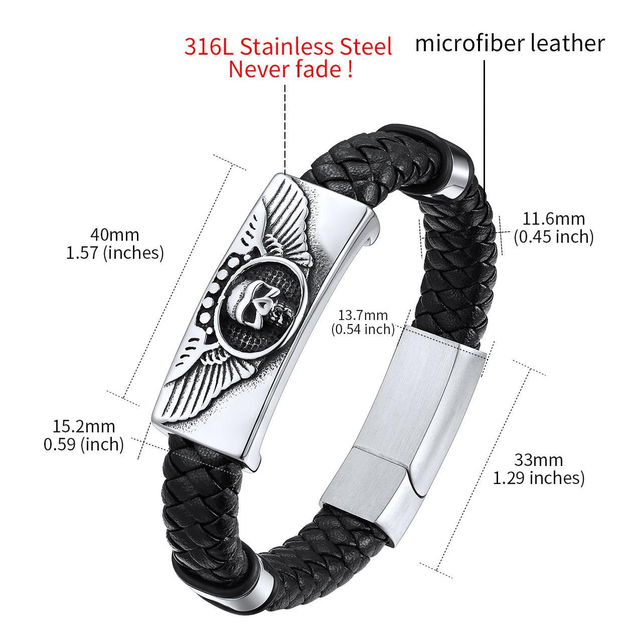 Genuine Leather Braided Viking Bracelets