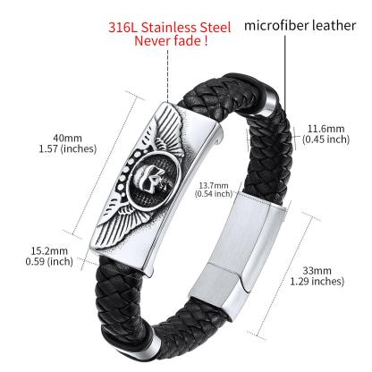 Genuine Leather Braided Viking Bracelets