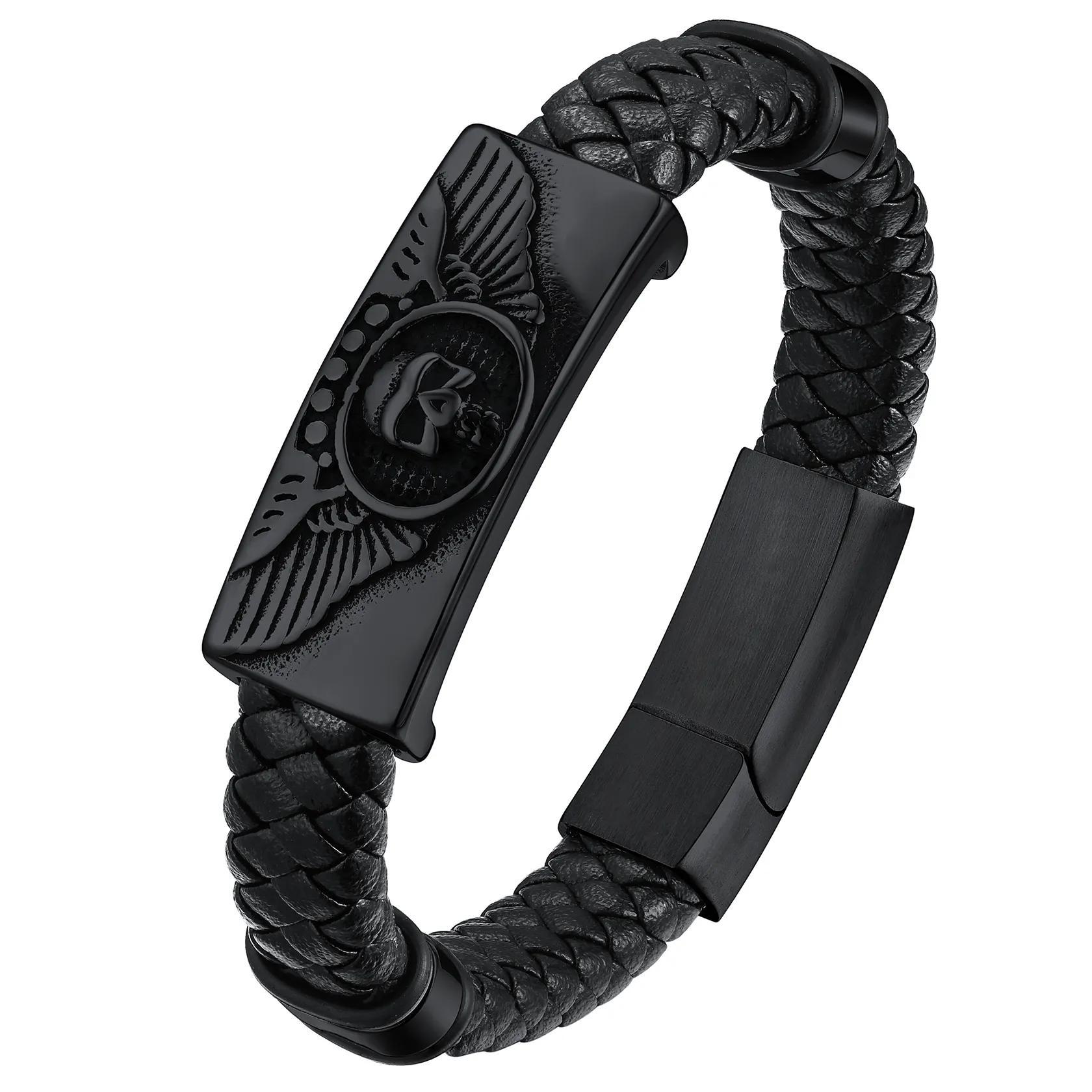 Genuine Leather Braided Viking Bracelets