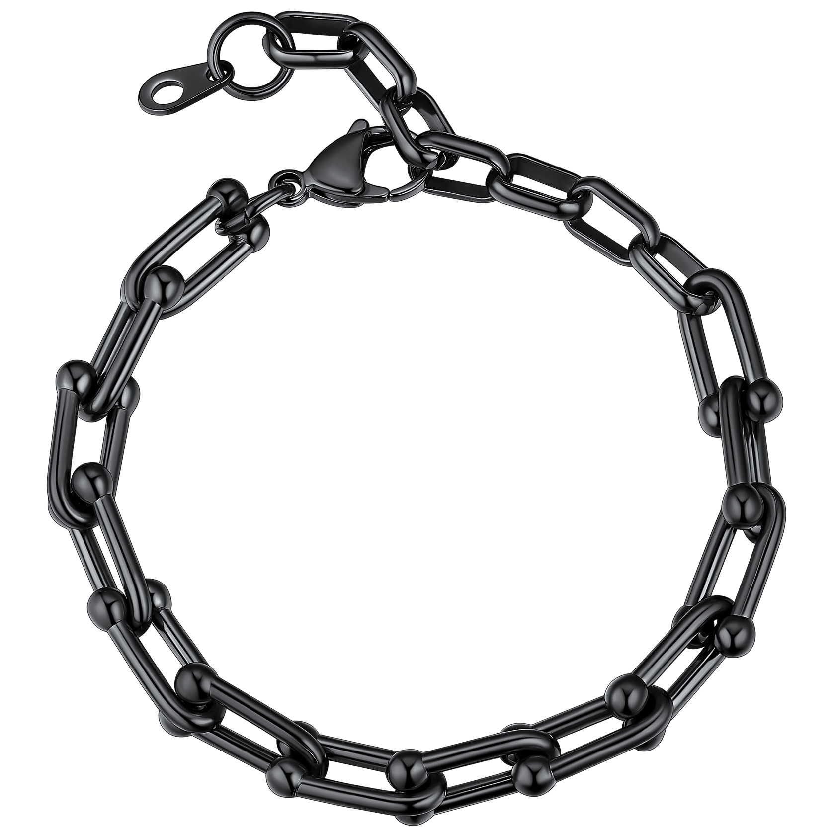 U-Shape Horsebit Chain Women Bracelet