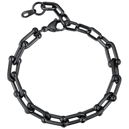 U-Shape Horsebit Chain Women Bracelet