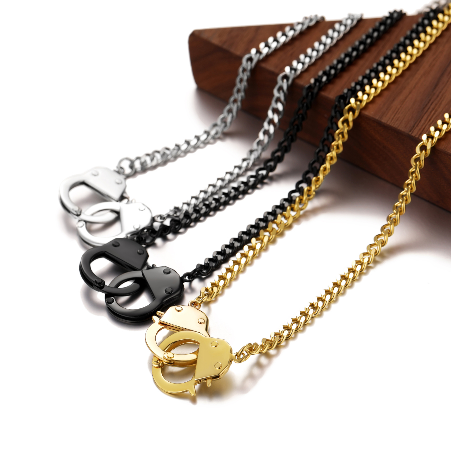 Handcuff Cuban Necklace for Men