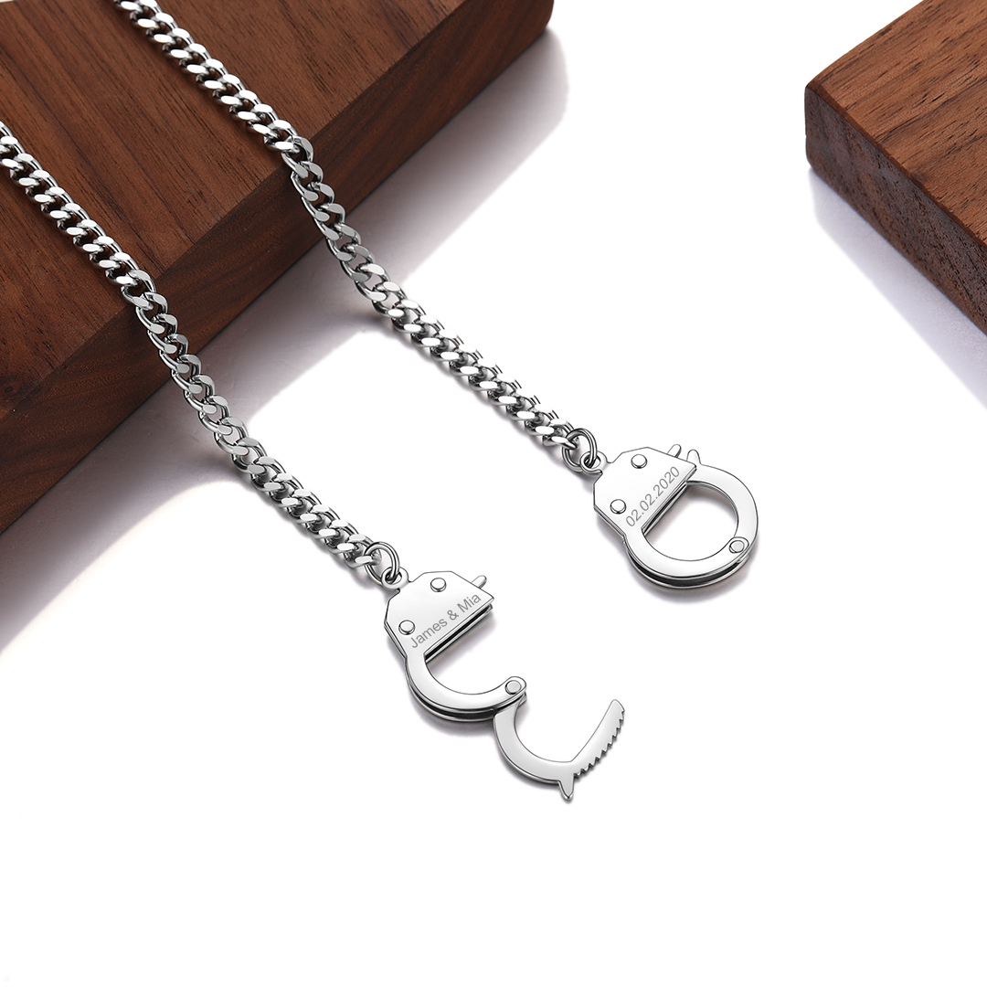 Handcuff Cuban Necklace for Men