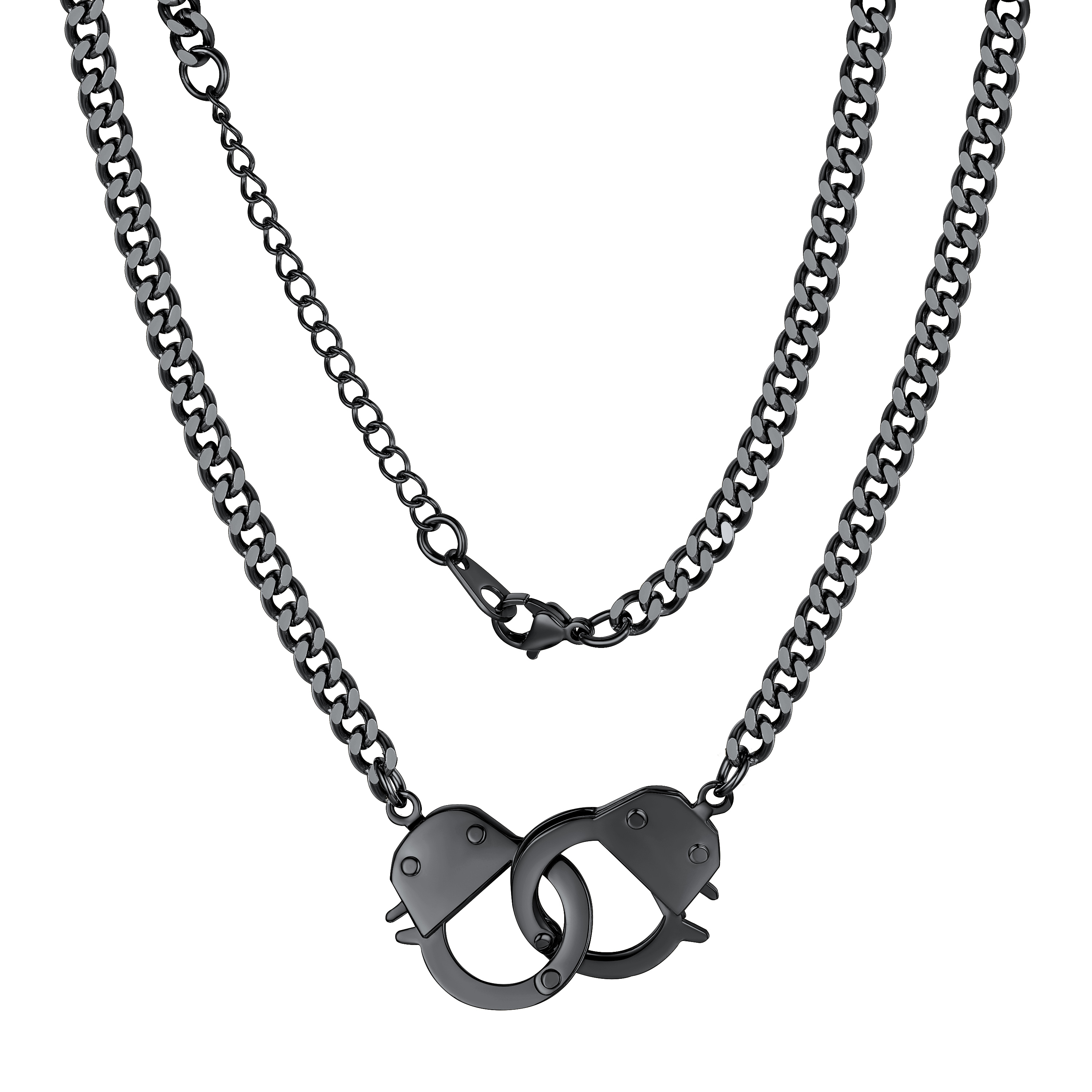 Handcuff Cuban Necklace for Men
