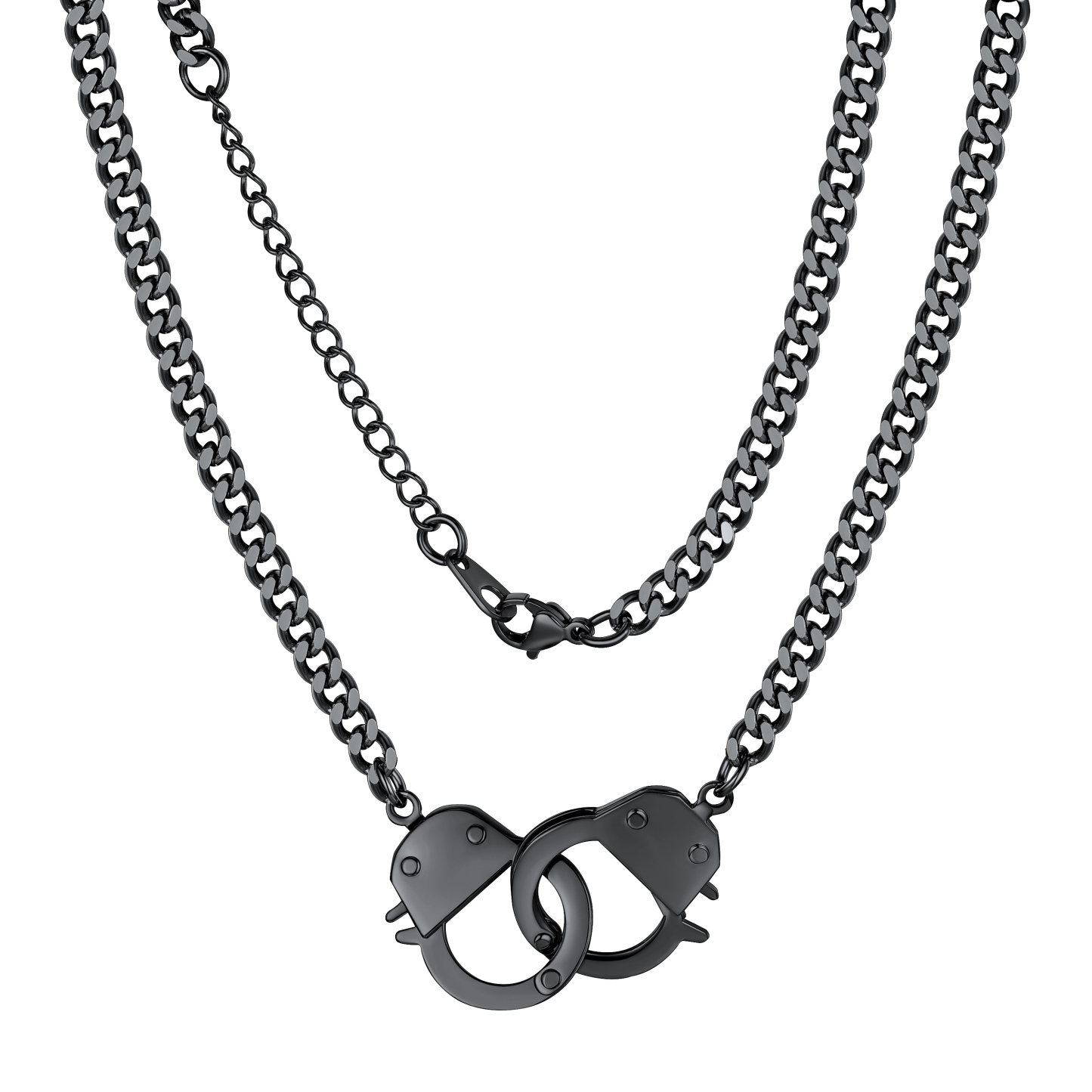 Handcuff Cuban Necklace for Men