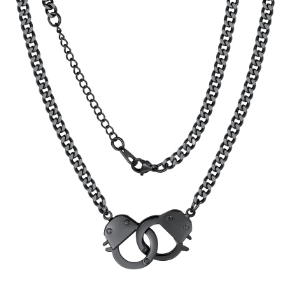 Handcuff Cuban Necklace for Men