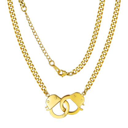 Handcuff Cuban Necklace for Men
