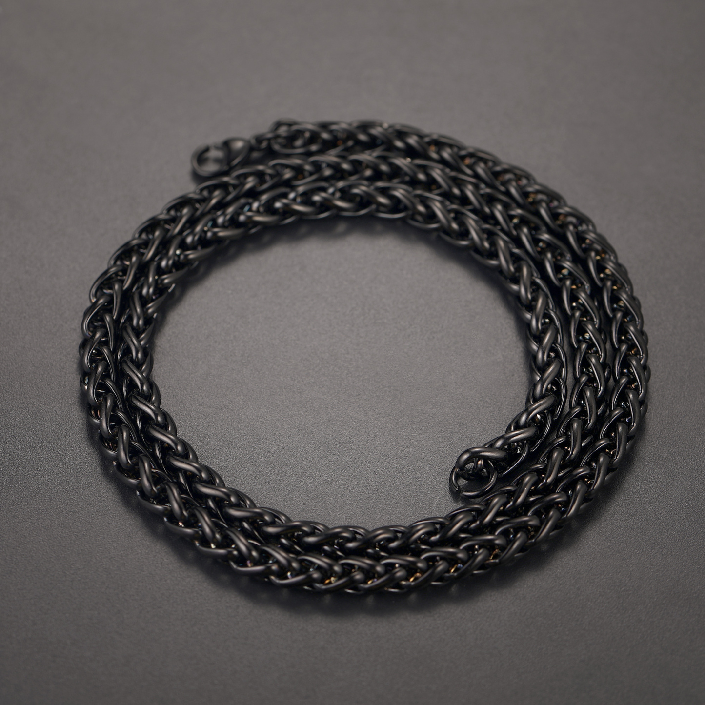 Spiga Wheat Chain Stainless Steel Necklace for Men 3/6mm