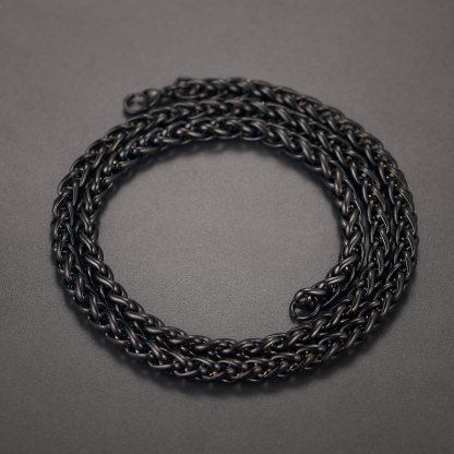 Spiga Wheat Chain Stainless Steel Necklace for Men 3/6mm