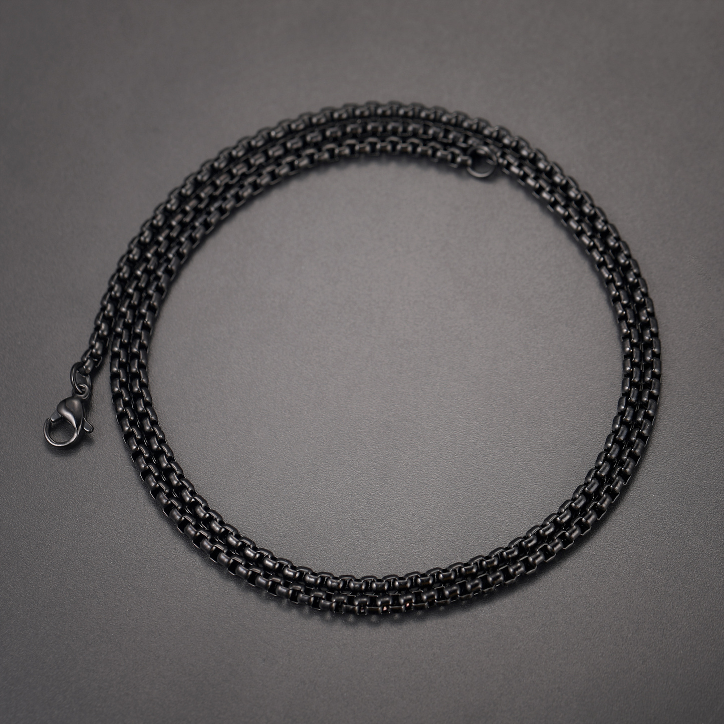 3/6mm Rolo Box Link Chain for Men - Hollow Stainless Steel Link Necklace