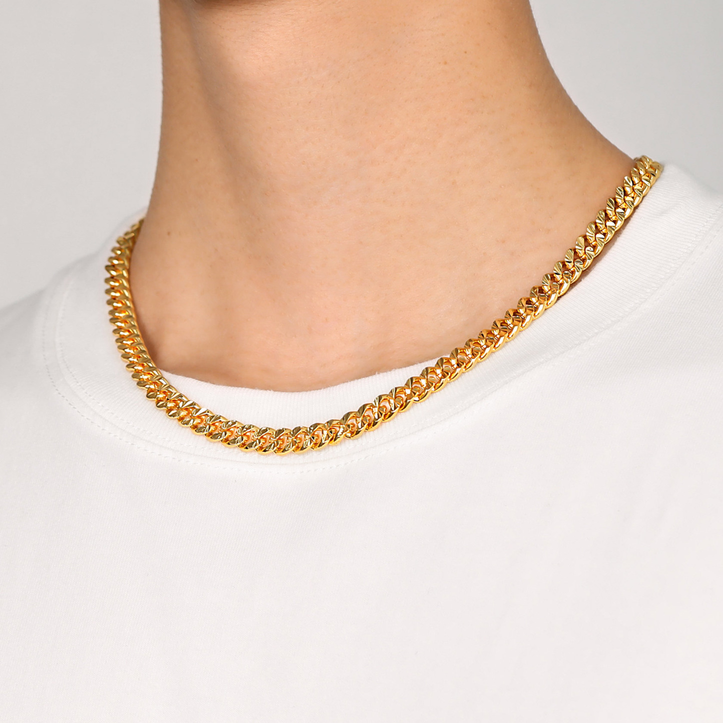 4mm Wide Black Metal Plated Link Chain