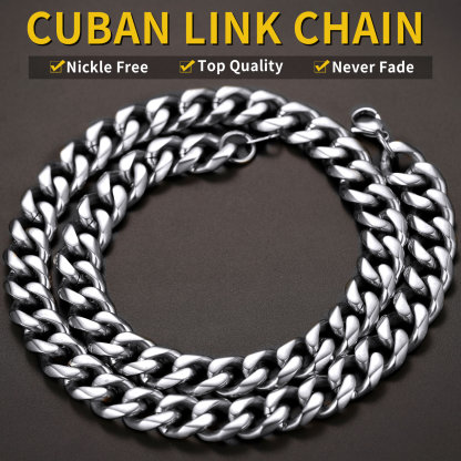 3mm Cuban Curb Chain Necklace Stainless Steel