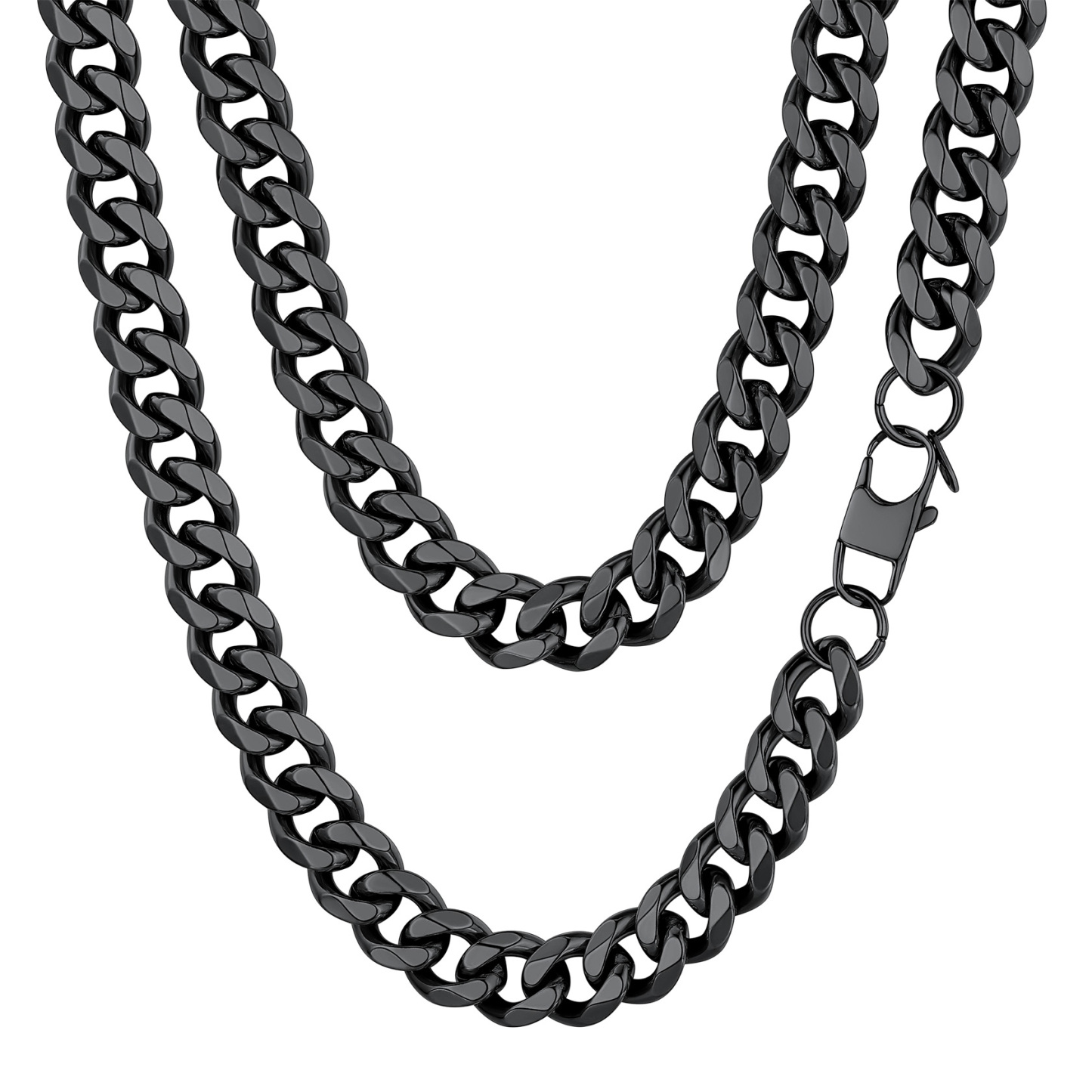 Miami Cuban Curb Link Chain Stainless Steel Necklace for Men