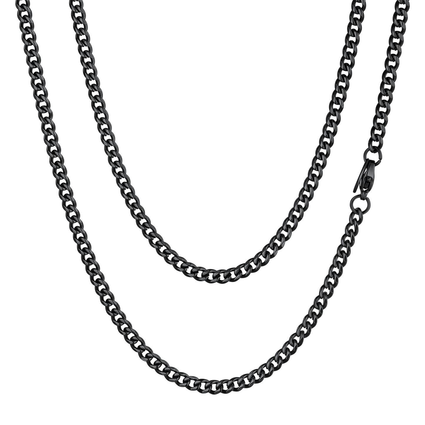 Miami Cuban Curb Link Chain Stainless Steel Necklace for Men