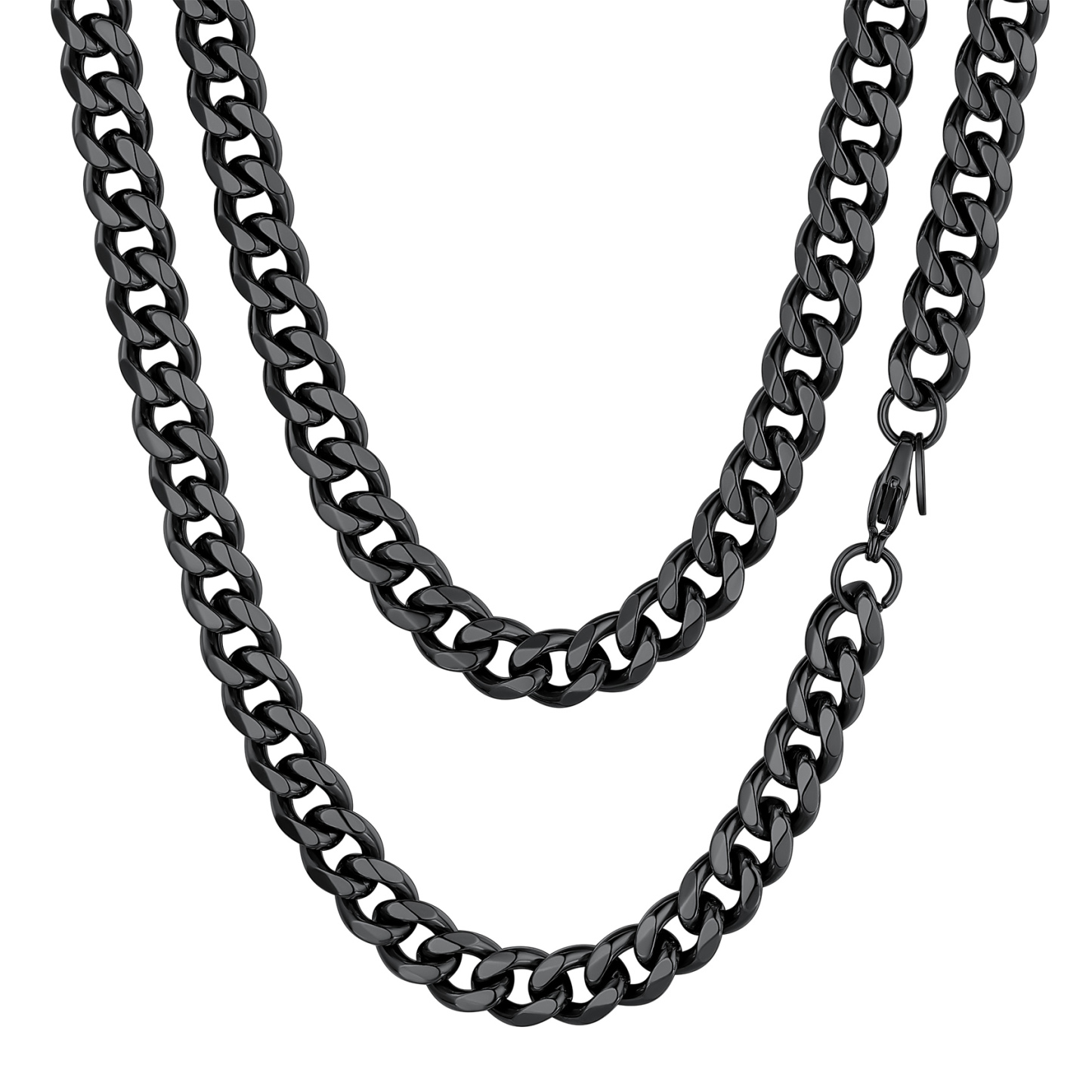 Miami Cuban Curb Link Chain Stainless Steel Necklace for Men