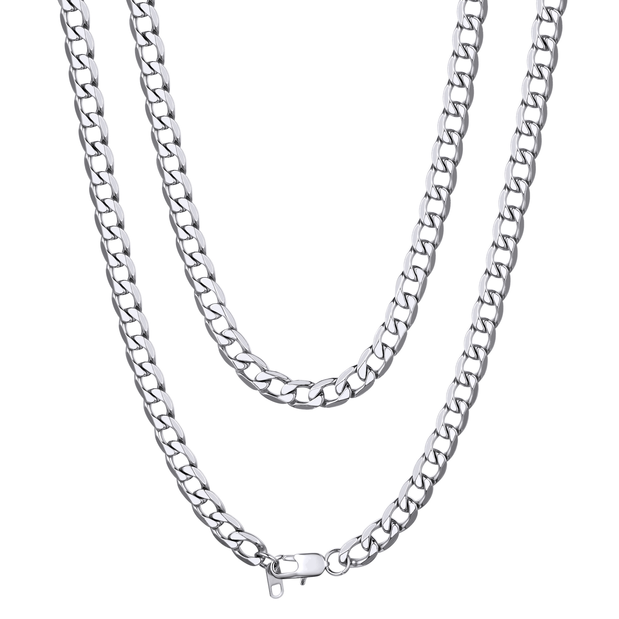 13mm Curb Chain Necklace Stainless Steel