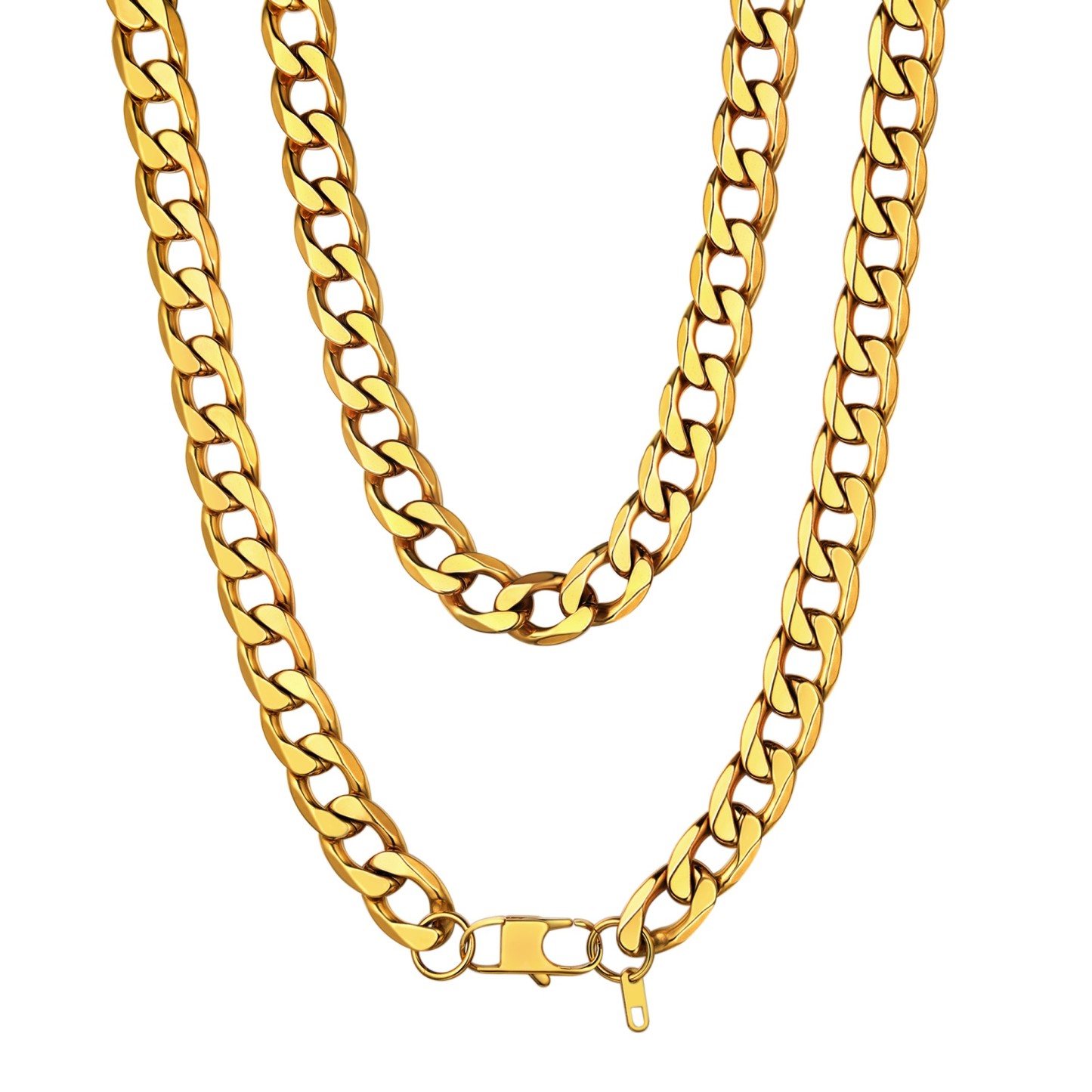 13mm Curb Chain Necklace Stainless Steel