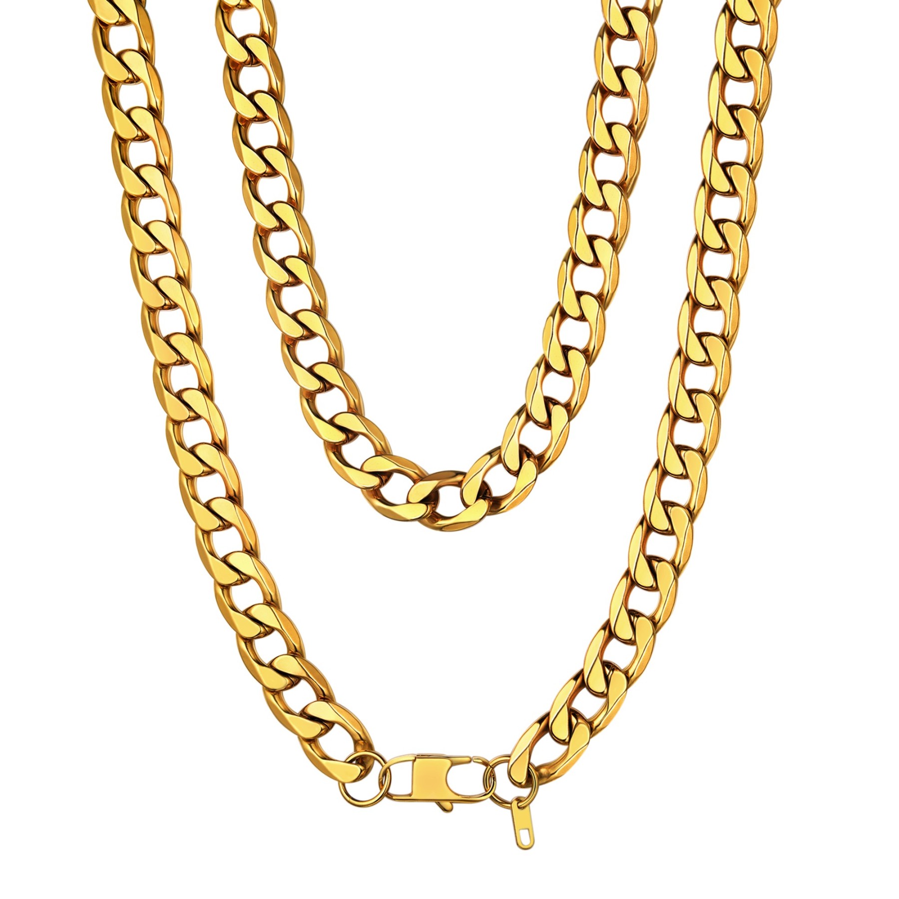 13mm Curb Chain Necklace Stainless Steel