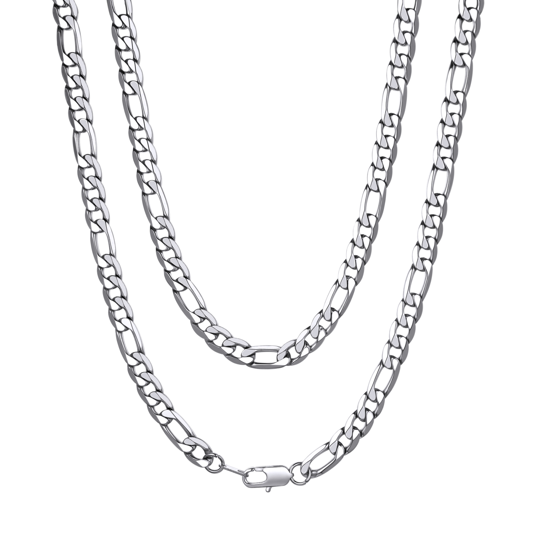 9mm Figaro Cuban Link Chain for Men & Women