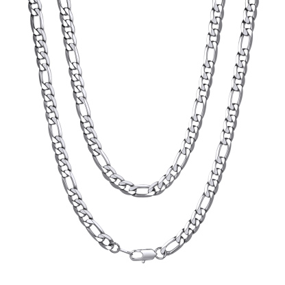 9mm Figaro Cuban Link Chain for Men & Women