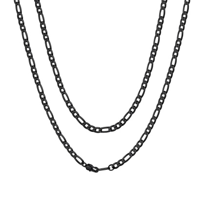 4mm Figaro Cuban Link Chain for Men & Women