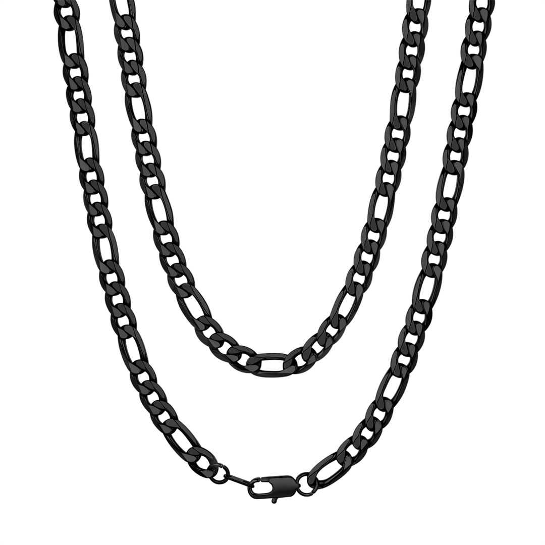 9mm Figaro Cuban Link Chain for Men & Women