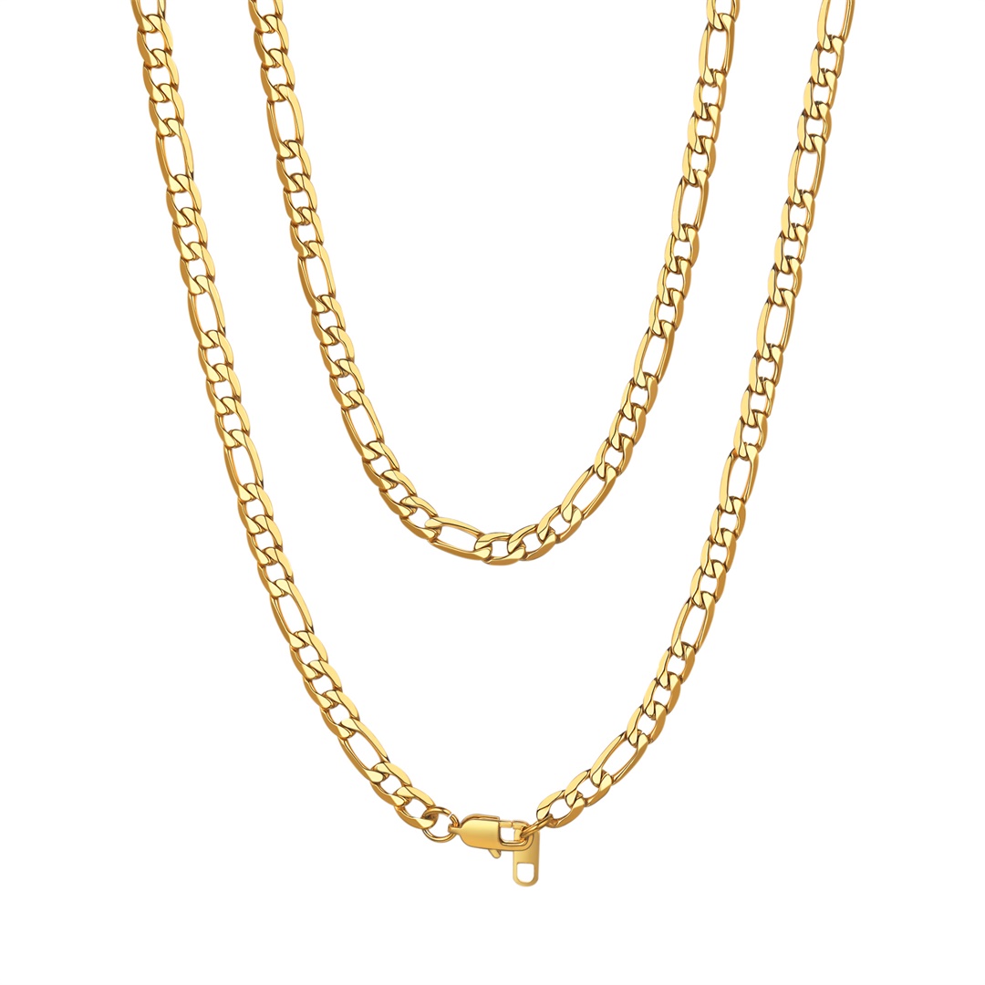 6mm Figaro Cuban Link Chain for Men & Women