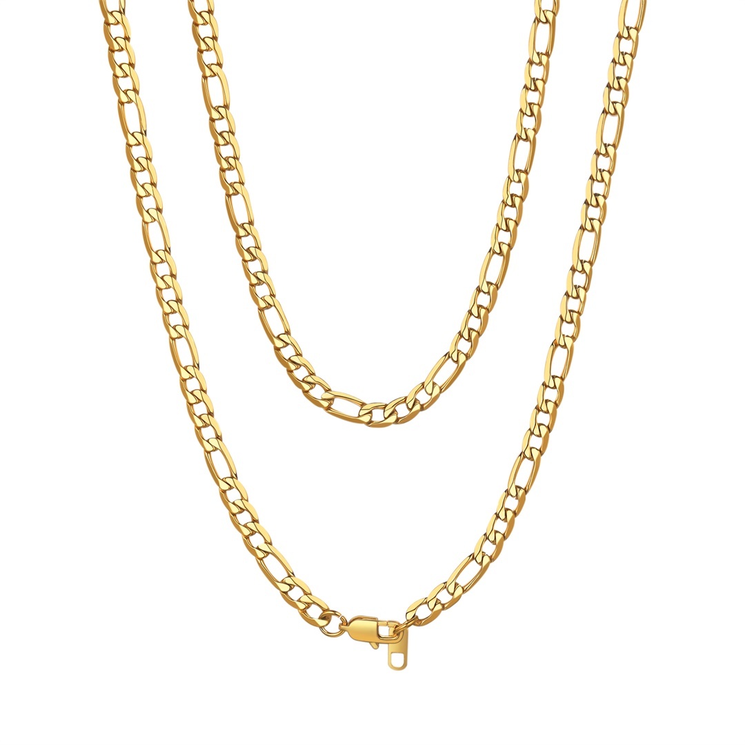 6mm Figaro Cuban Link Chain for Men & Women