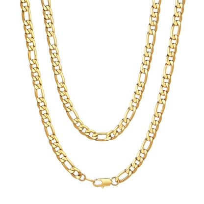 9mm Figaro Cuban Link Chain for Men & Women
