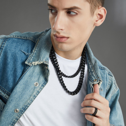 Chunky Cuban Link 316L Stainless Steel Necklace 