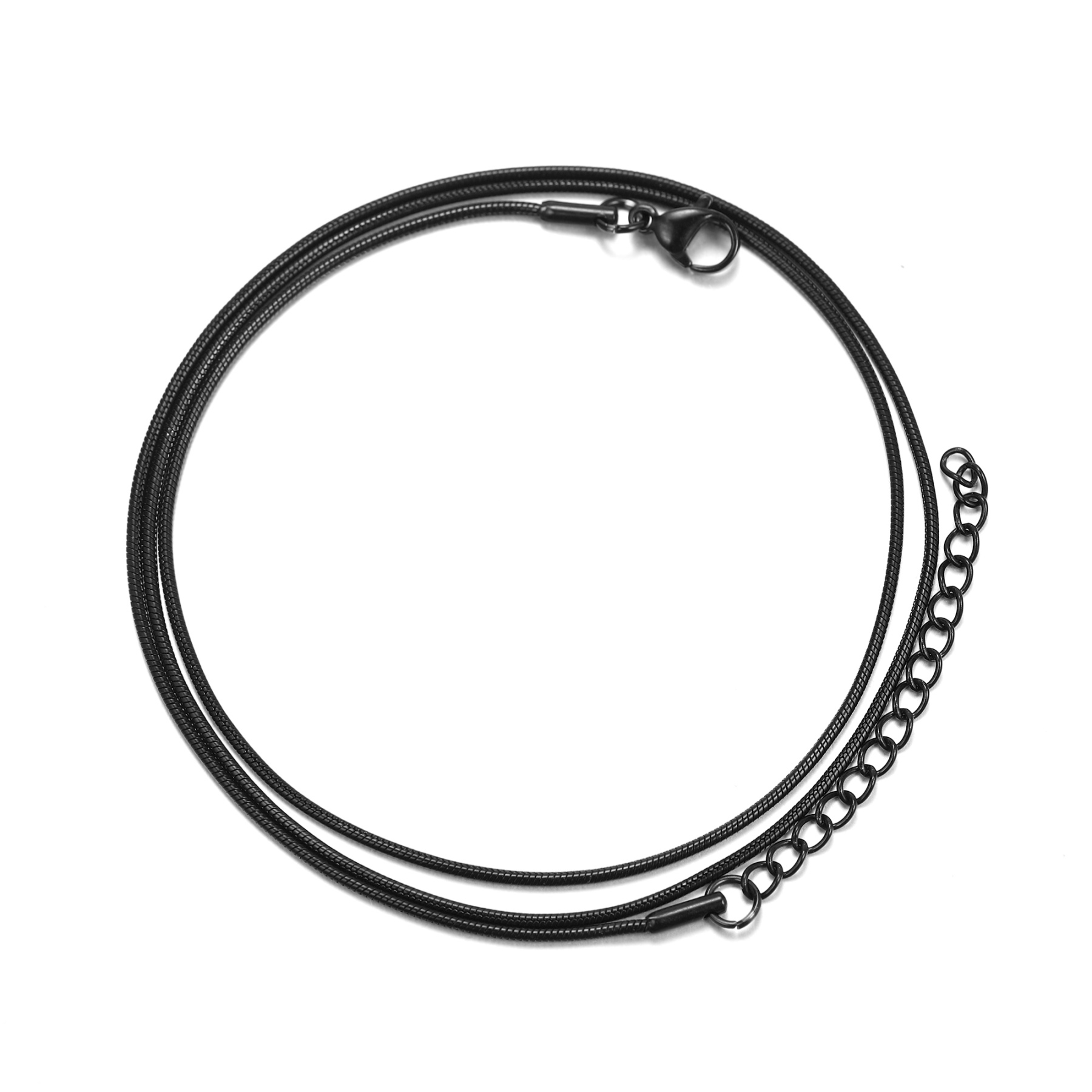 1mm Rose Gold Snake Chain Necklace