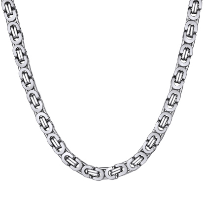 Bicycle Byzantine Chain Stainless Steel Necklace for Men