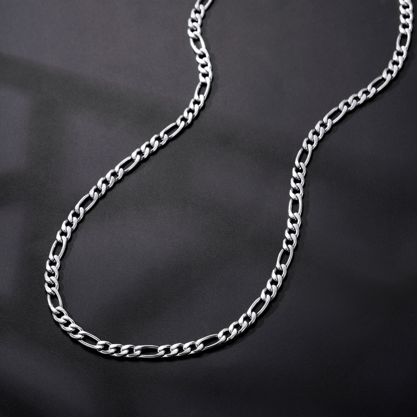 NK 3:1 Smooth Figaro Chain Necklace