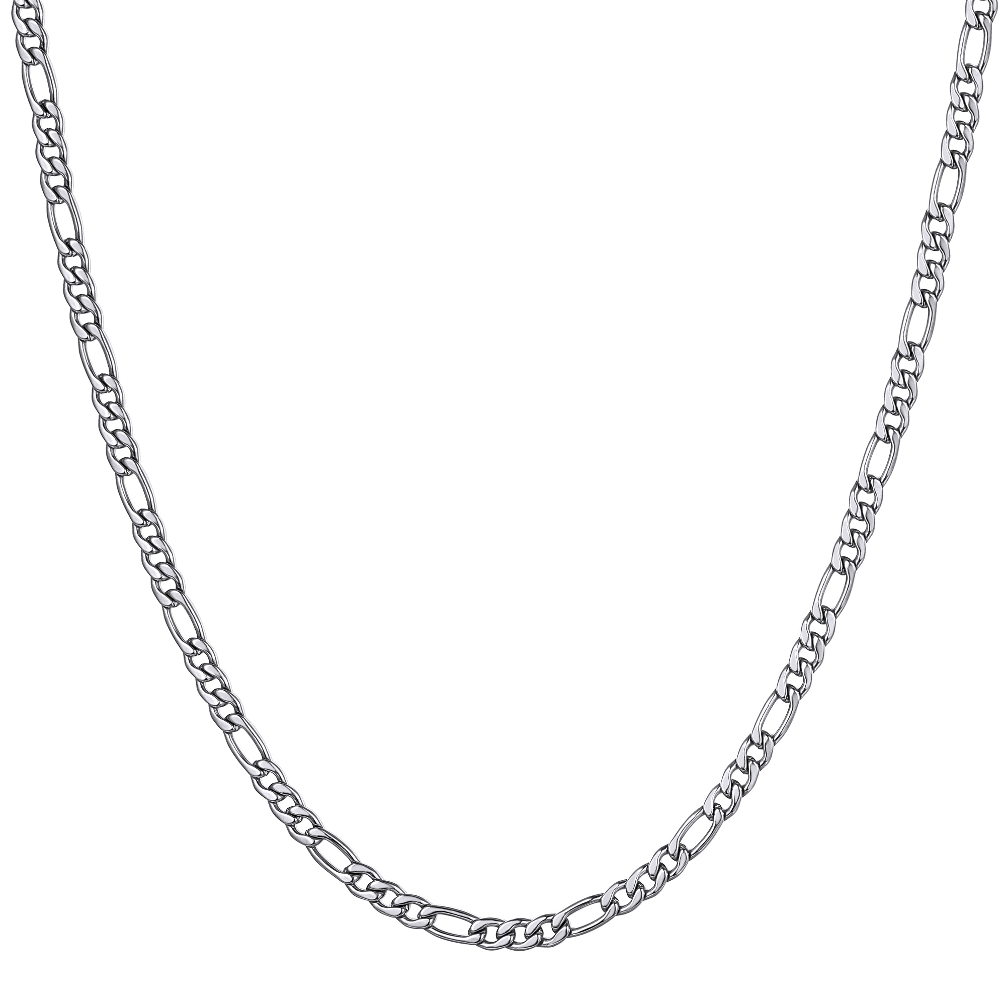 NK 3:1 Smooth Figaro Chain Necklace