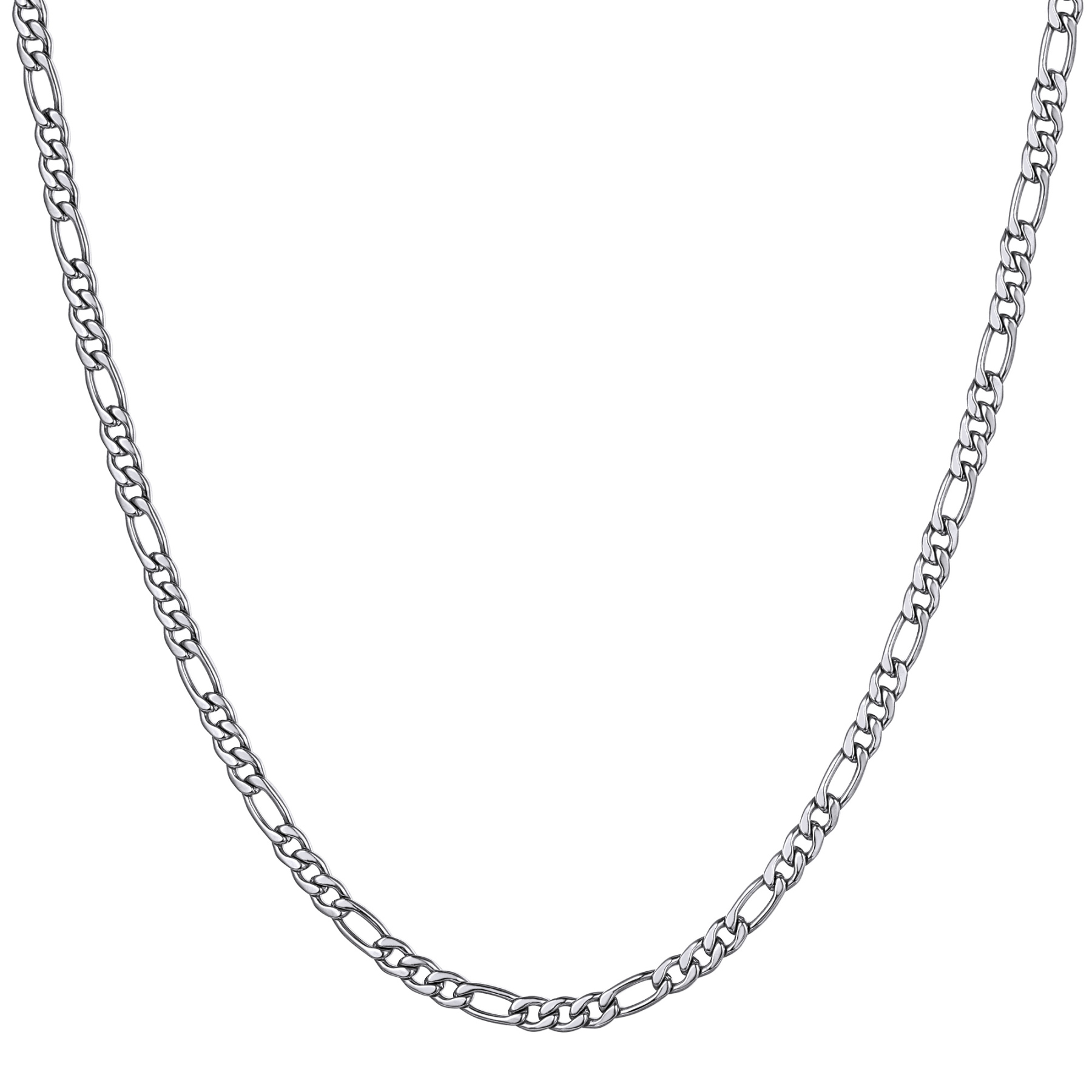 NK 3:1 Smooth Figaro Chain Necklace
